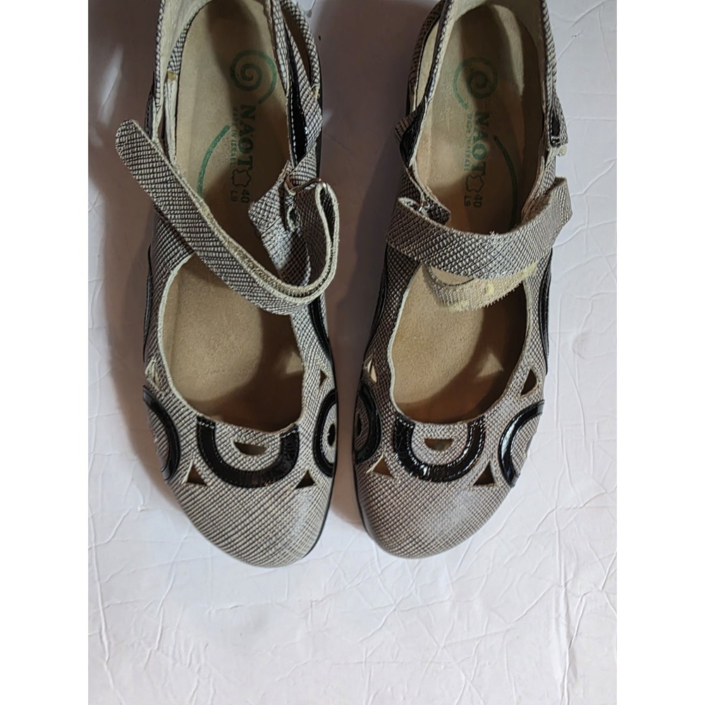 NAOT Shoes For Women Size 9.5 Mary Jane Style Slingback. Made In Israel. Flats - Picture 2 of 5